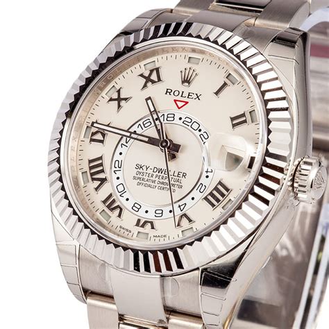 rolex sky dweller 18k white gold|More.